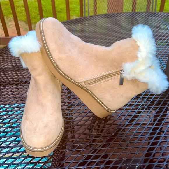 A New Day Fur Trimmed Winter Boots - Picture 1 of 10